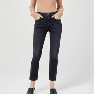 Revolve x Agolde Merrell Mid rise straight nightfall organic cotton jeans size24